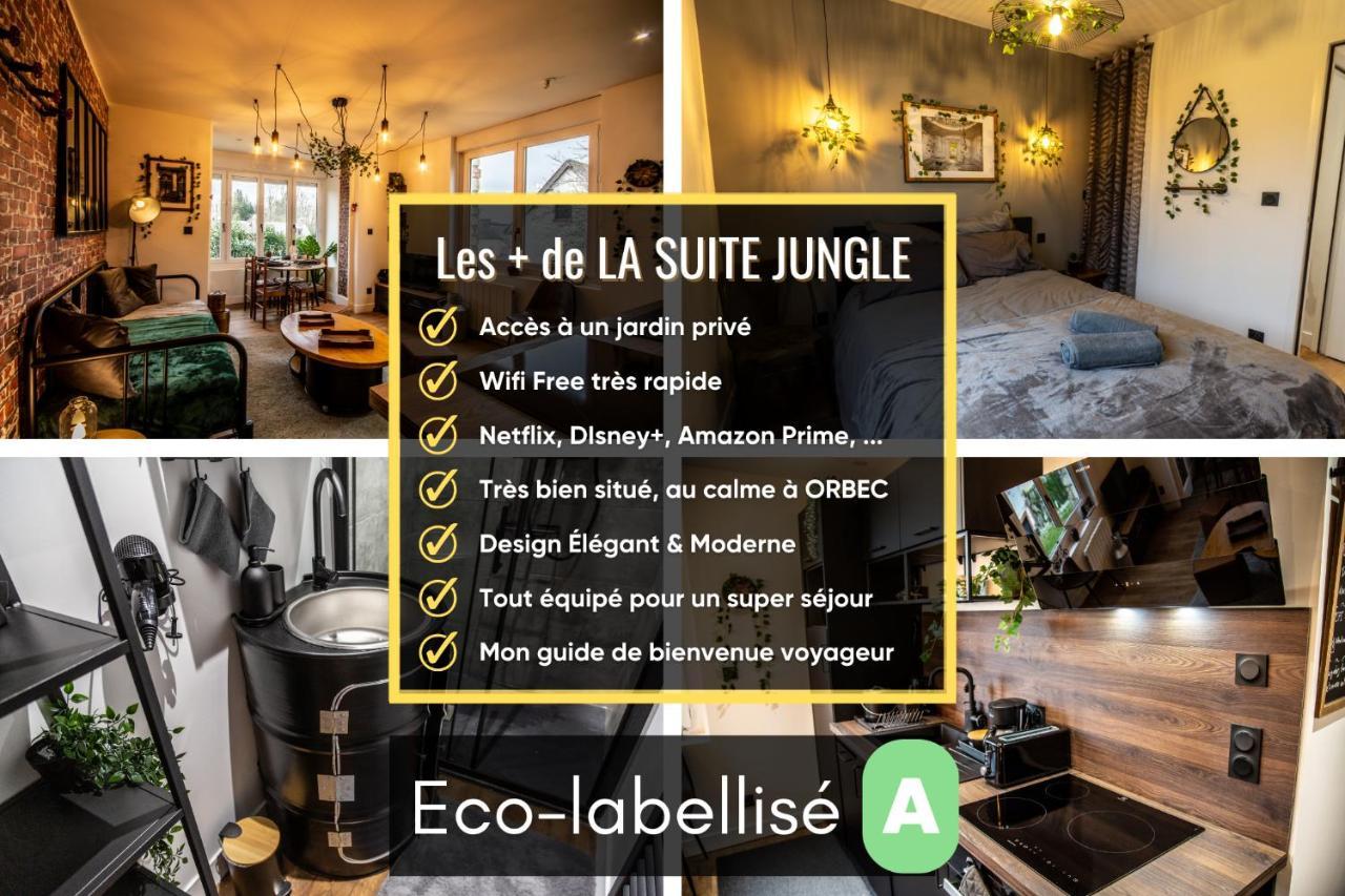 Suite Indus - Jardin, Netflix Et Parking - Le Manoir Aux Pommes Orbec Exterior foto